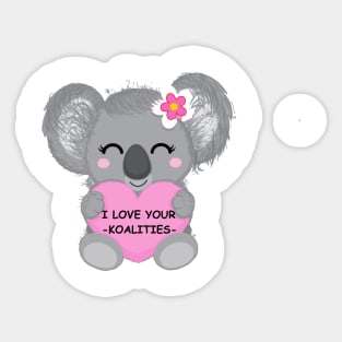 Cute koala gift koalities Sticker